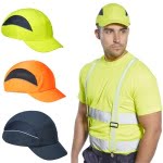PWPS59_Sapca de protectie tip baseball, AirTech Bump, ventilatie laterala, cozoroc scurt, 5cm, insertii reflectorizante, conform EN812_variante2