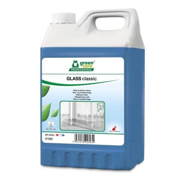 Detergent ecologic, GLASS classic, Green Care,  pentru sticla si oglinzi, nu lasa urme, 5l, certificat ECOLABEL, complet biodegradabil
