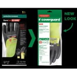 CG1CRBF_Manusi de protectie cu rezistenta la taiere B, Hi-Viz, EUROCUT N318HVC, galben fluorescent, cu imersie 3_4 in nitril poros, aderente in mediu putin uleios, Coverguard_ambalare