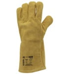CG1WEL330_Manusi pentru sudura, EUROWELD330, din piele spalt, galbena, captusite, cusaturi cu Kevlar, protectie termica 100°C maxim 15 secunde_2
