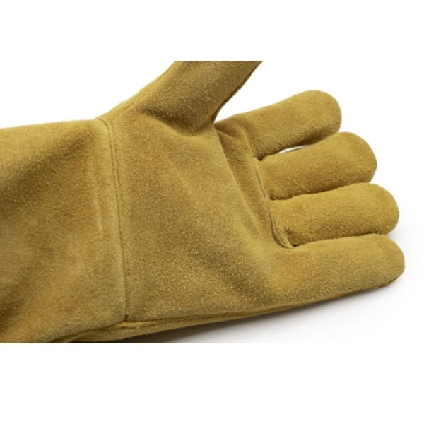 Manusi pentru sudura, EUROWELD330, din piele spalt, galbena, captusite, cusaturi cu Kevlar, protectie termica 100°C maxim 15 secunde