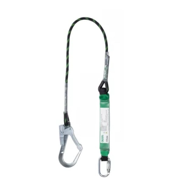 Sistem anticadere cu absorbant de soc, din coarda impletita 1,5m NYSSA, testata si certificata pe margini ascuțite conform CNB/P/11.074 vg , EN 355