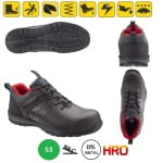 CG9GARL70_Pantofi de protectie S3, SRC, HRO, Garnet, maro, din piele, bombeu compozit, talpa din cauciuc nitrilic reziste la 300°C, Coverguard_princ