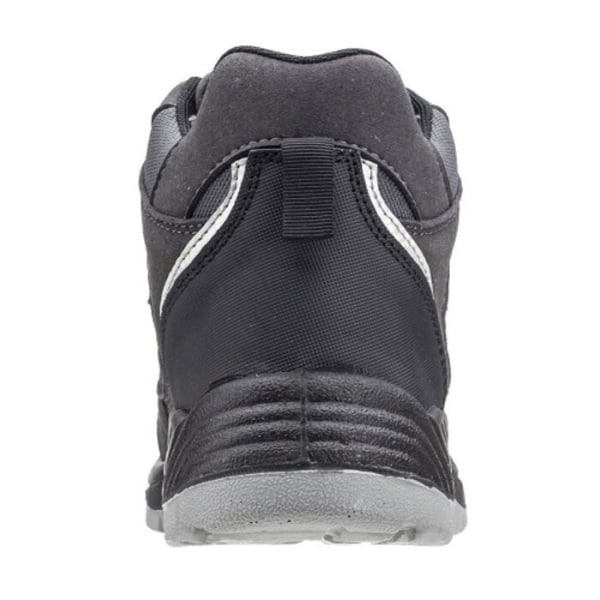 Bocanci de protectie S3, SRC, SILVER cu bombeu metalic, partea superioara hidrofuga, respirabila, dunga reflectorizanta la spate