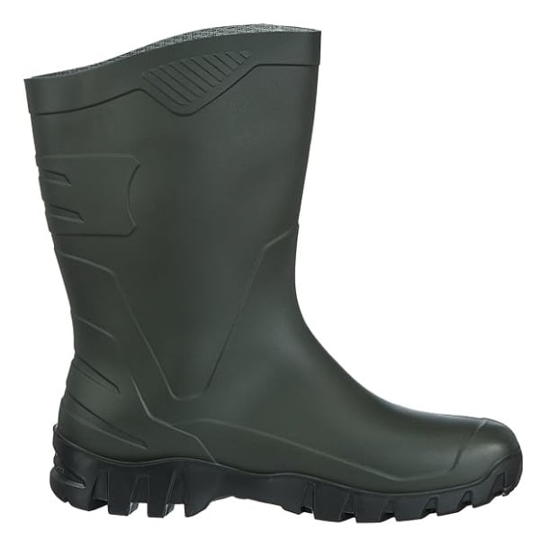 Cizme din PVC, DUNLOP DEE K580011, culoare verde, fara bombeu, impermeabile, rezistente la acizi, confortabile, 27 cm, pentru agricultura, agrement, vanatoare