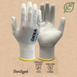 MJ152100_Manusi de protectie OXXA E-Green-W 52-100, suport poliester reciclat, imersie de poliuretan moale, pentru aplicatii de precizie, simt tactil, protectie mecanica si termica 100°C_2