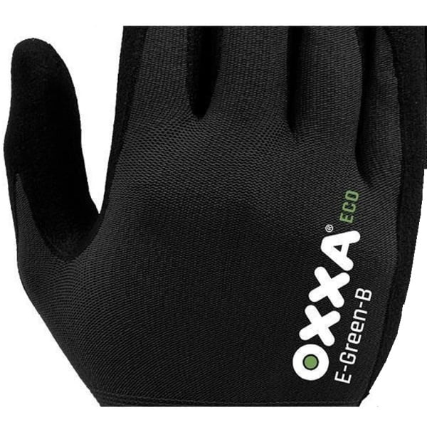 Manusi de protectie OXXA E-Green-B 52-110, suport poliester reciclat, imersie de poliuretan moale, pentru aplicatii de precizie, simt tactil, protectie mecanica si termica 100°C