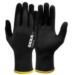 MJ152110_Manusi de protectie OXXA E-Green-B 52-110, suport poliester reciclat, imersie de poliuretan moale, pentru aplicatii de precizie, simt tactil, protectie mecanica si termica 100°C_sec
