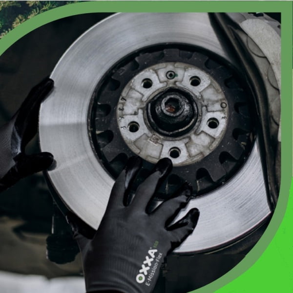 Manusi de protectie OXXA® E-Mission-Flex 52-200, suport poliester reciclat, imersie din spuma de nitril, aderenta in medii uscate sau uleioase, protectie termica 100°C, compatibile cu dispozitive touchscreen