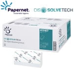 SD411167_Prosoape de hartie pliate V, dizolvabile in apa Dissolvetech, Papernet 411167, albe, 2 straturi, certificate Ecolabel, FSC_2