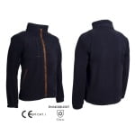 CG5KOA310_Hanorac Koala, negru, pentru protectie termica, 350 g_m², din micropolar (fleece) 100% poliester, guler inalt, drept masete cu elastic_1