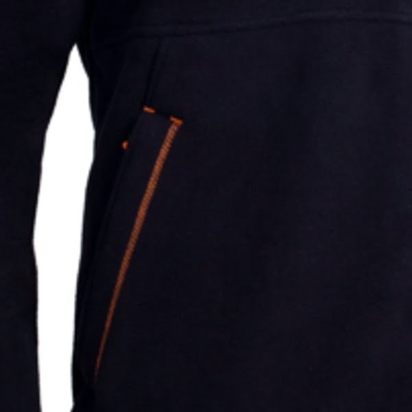 Hanorac Koala, negru, pentru protectie termica, 350 g/m², din micropolar (fleece) 100% poliester, guler inalt, drept masete cu elastic, model pulover / jacheta, termoizolant