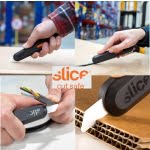 PHC-10550_Cutter clasic, cu lama ceramica, retractabila in 5 pozitii Manual Utility Knife, pentru deschiderea, decuparea sau taierea cutiilor de carton, ambalajelor din plastic, a cablurilor sau a mochetei_1
