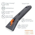 PHC-10591_Razuitor cu lama ceramica, Slice Manual Utility Scraper, cu retractie manuala, nu zgarie si nu rugineste, indeparteaza murdaria dificila sau incrustata de pe geamuri si pardoseli_31