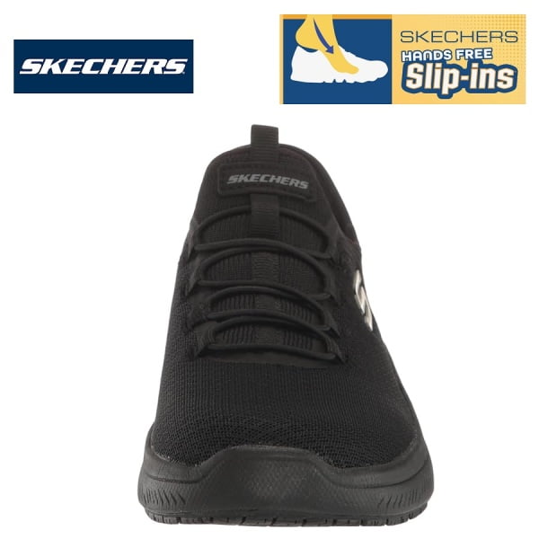 Pantofi ocupationali OB FO SRC, model sport pentru femei SKECHERS SUMMITS SR - ENSLEE, Hands Free Slip-Ins, incaltare rapida, usori si confortabili, EN ISO 20347:2012