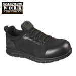 SK200013EC-BLK _Pantofi de protectie, S1P, SRC, ESD, model sport, SKECHERS SYNERGY-OMAT, usori si confortabili, bombeu din aluminiu, plasa 3D pentru respirabilitate, intaritura TPU pe varf_2