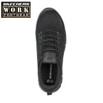 SK200013EC-BLK _Pantofi de protectie, S1P, SRC, ESD, model sport, SKECHERS SYNERGY-OMAT, usori si confortabili, bombeu din aluminiu, plasa 3D pentru respirabilitate, intaritura TPU pe varf_sup