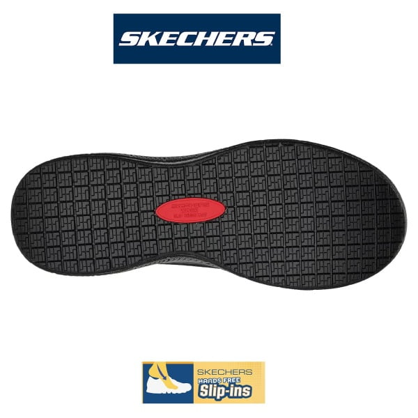Pantofi ocupationali OB FO SRC, model sport pentru barbati SKECHERS SUMMITS SR - COLSIN, Hands Free Slip-Ins, incaltare rapida, usori si confortabili, EN ISO 20347:2012