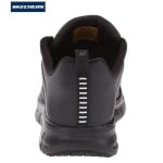 SK76576EC-BLK_Pantofi ocupationali OB E FO, SRC, model sport pentru femei, SKECHERS SURE TRACK – ERATH. negri, din piele neteda moale, talpa usoara, flexibila, care absoarbe socurile_spate