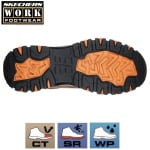 SK77183EC-BRBK_Pantofi de protectie impermeabili, pentru barbati, SB, WR, SRA, SKECHERS Greetah Comp Toe, cu bombeu compozit, din piele intoarsa si material textil, cusaturi sigilate_7