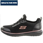 SK77222EC-BKRG_Pantofi ocupationali OB E FO, SRC, model sport femei, SKECHERS SQUAD SR, negru-roz, din material textil, brant Memory Foam si talpa flexibila, anti-alunecare_lateral_exterior