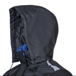CG5HIB010_Geaca impermeabila, captusita pentru femei Hibari, neagra, softshell, impermeabilitate 5000 mm, respirabilitate 600 gm²24h, Coverguard_gluga