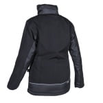 CG5HIB010_Geaca impermeabila, captusita pentru femei Hibari, neagra, softshell, impermeabilitate 5000 mm, respirabilitate 600 gm²24h, Coverguard_spate