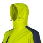 CG5HOT16_Jacheta impermeabila HI-Viz, ploaie si vant, Hotaru, vizibilitate ridicata, galben-albastru, benzi reflectorizante, impermeabilitate 8000 mm, respirabilitate 5000 gm²24h_gluga
