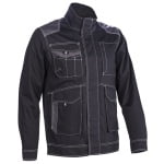 CG5ORJ010_Haina de lucru functionala, Orosi, neagra, cu buzunare multiple, 65% poliester, 35% bumbac – 240_m², material rezistent la uzura, Oxford, design modern_fata