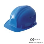 CG65101_Casca de protectie OPUS, CLASSIC, albastra, din polietilena, usoara, 370 gr, suspensie in 6 puncte, reglare manuala