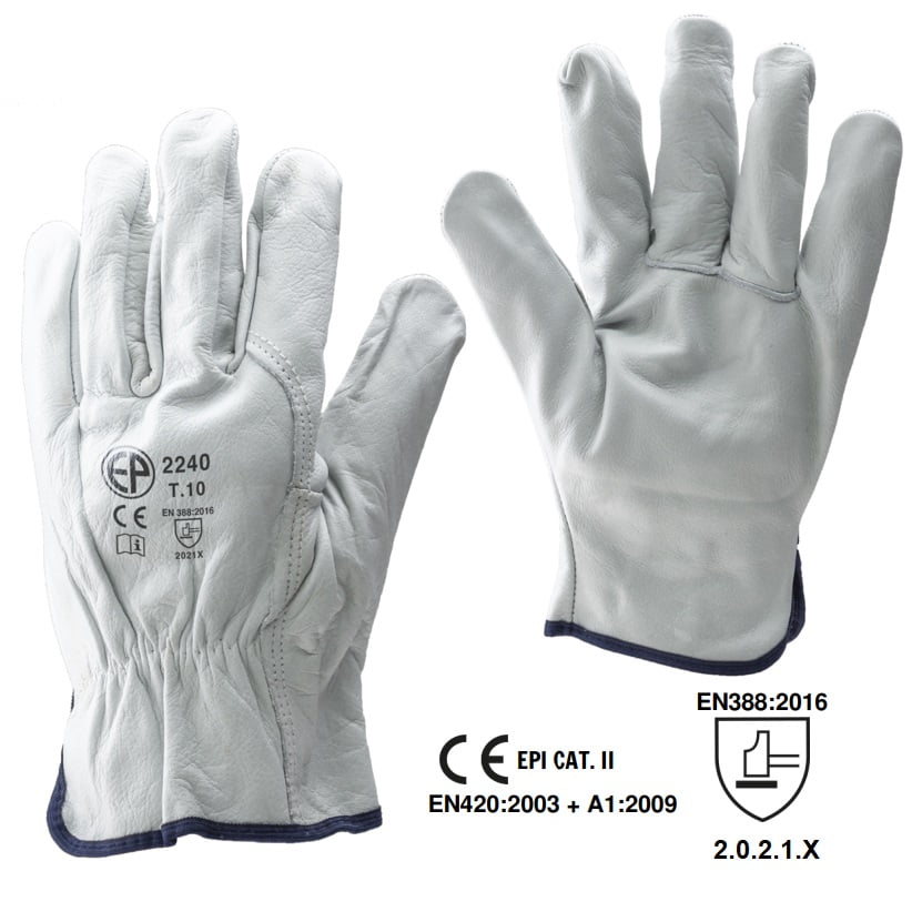 Manusi de protectie, EUROSTRONG 2240, din piele integrala de bovina ...