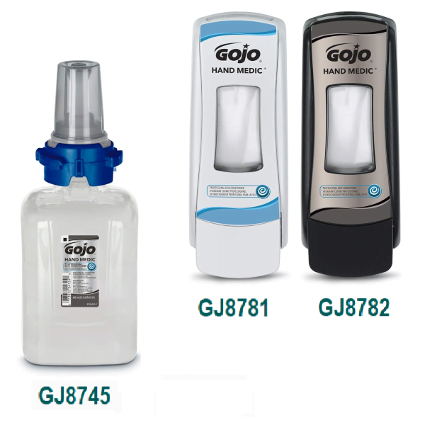 Crema hidratanta profesionala pentru ingrijirea mainilor Gojo Hand Medic ADX 685ml,  hidrateaza si previne uscarea si craparea pielii