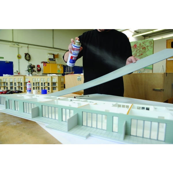 Spray adeziv permanent, 300 ml tesa® Spray Glue Permanent, pentru materiale cu greutate mică spre medie si suprafete mari si usor neregulate