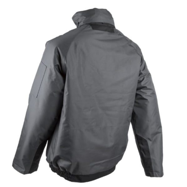 Jacheta de iarna impermeabila, captusita, Goma, gri, Ripstop, pentru conditii cu temperaturi scazute, ploaie sau vant, cusaturi sudate, Coverguard