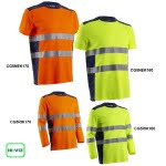 CG5NEK_CG5RIK_Tricou Hi-Viz, protectie UV, anti-UV – UPF35+, benzi reflectorizante, Coverguard_variante