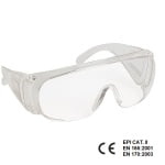 CG60401_Ochelari de protectie Visilux, panoramici, lentile incolore din policarbonat, tratate anti-UV, rezistenti la temperaturi ridicate, Coverguard_1