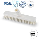 IGX1016WM_Perie pardoseli si pereti, 30 cm, duritate medie, alba, rezistenta la 121°C, autoclavare Food Contact, HACCP, FDA