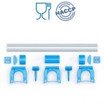 IGX1084B_Suport ustensile prindere de perete, Igeax 1084,50 cm, albastru, certificat Food Contact, conform HACCP_3