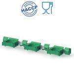 IGX1084G_Suport ustensile prindere de perete, Igeax 1084,50 cm, verde, certificat Food Contact, conform HACCP