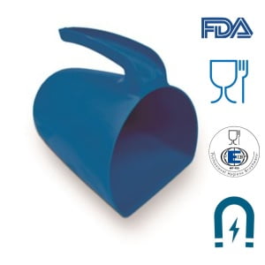 Cana gradata detectabila, Igeax 1108BD, capacitate 2 litri, maner ergonomic, pentru colectarea alimentelor solide sau lichide