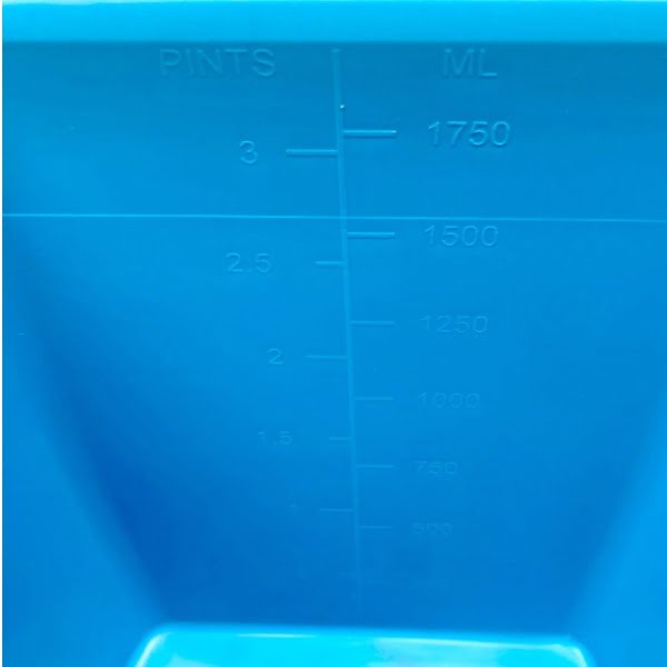 Cana gradata detectabila, Igeax 1108BD, capacitate 2 litri, maner ergonomic, pentru colectarea alimentelor solide sau lichide