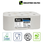 CE40300-Rola prosop hartie autocut Celtex Master Time 40300, alb, 285m, 2 str, certificat Ecolabel, dispensere CE92680, CE95420-1