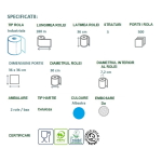 CEL59618-Rola hartie industriala Celtex Superblue 59618, 3 straturi, dim. laveta 36 x 36 cm, 500 lavete_rolaFood contact, Ecolabel_3