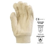 CG4700-Manusa de protectie termica, EUROHEAT 4600, protectie la temperatura 250°C pentru 15 sec, din bumbac terry, culoare alba marime unica 10, Coverguard