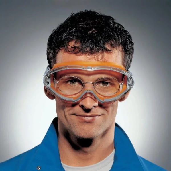 Ochelari de protectie UVEX ULTRASONIC, lentile transparente, portocali, gri, filtru UV, tip goggle, se pot purta peste ochelarii cu prescriptie medicala