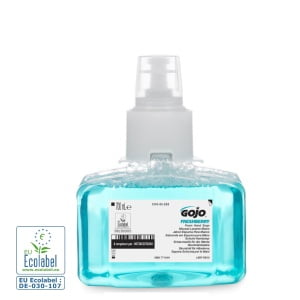 Sapun spuma GOJO Freshberry LTX-7, 700mL, spuma delicata cu parfum proaspat, hidrateaza si catifeleaza pielea, testat dermatologic, certificat ecologic Ecolabel