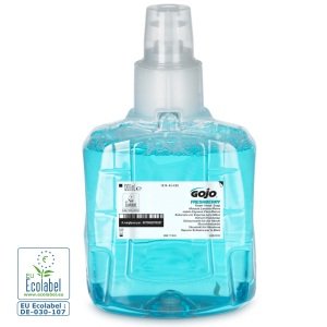 Sapun spuma GOJO Freshberry LTX-12, 1200ml, spuma delicata cu parfum proaspat, hidrateaza si catifeleaza pielea, testat dermatologic, certificat ecologic Ecolabel