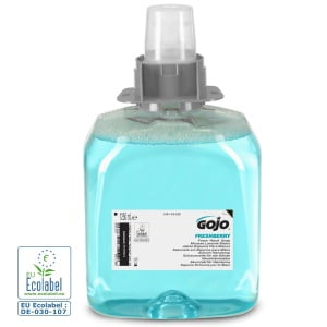 Sapun spuma GOJO Freshberry FMX 5161, 1250ml, spuma delicata cu parfum proaspat, hidrateaza si catifeleaza pielea, testat dermatologic, certificat ecologic Ecolabel