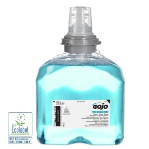 Sapun spuma GOJO Freshberry TFX 5361, 1200 ml, spuma delicata cu parfum proaspat, hidrateaza si catifeleaza pielea, testat dermatologic, certificat ecologic Ecolabel