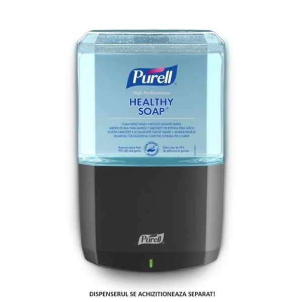 Sapun spuma pentru maini, fara parfum, Purell HEALTHY SOAP™ High Performance, ES6, 1200 ml, hidratant, adecvat pielii sensibile, indeparteaza peste 99% din bacterii si murdarie